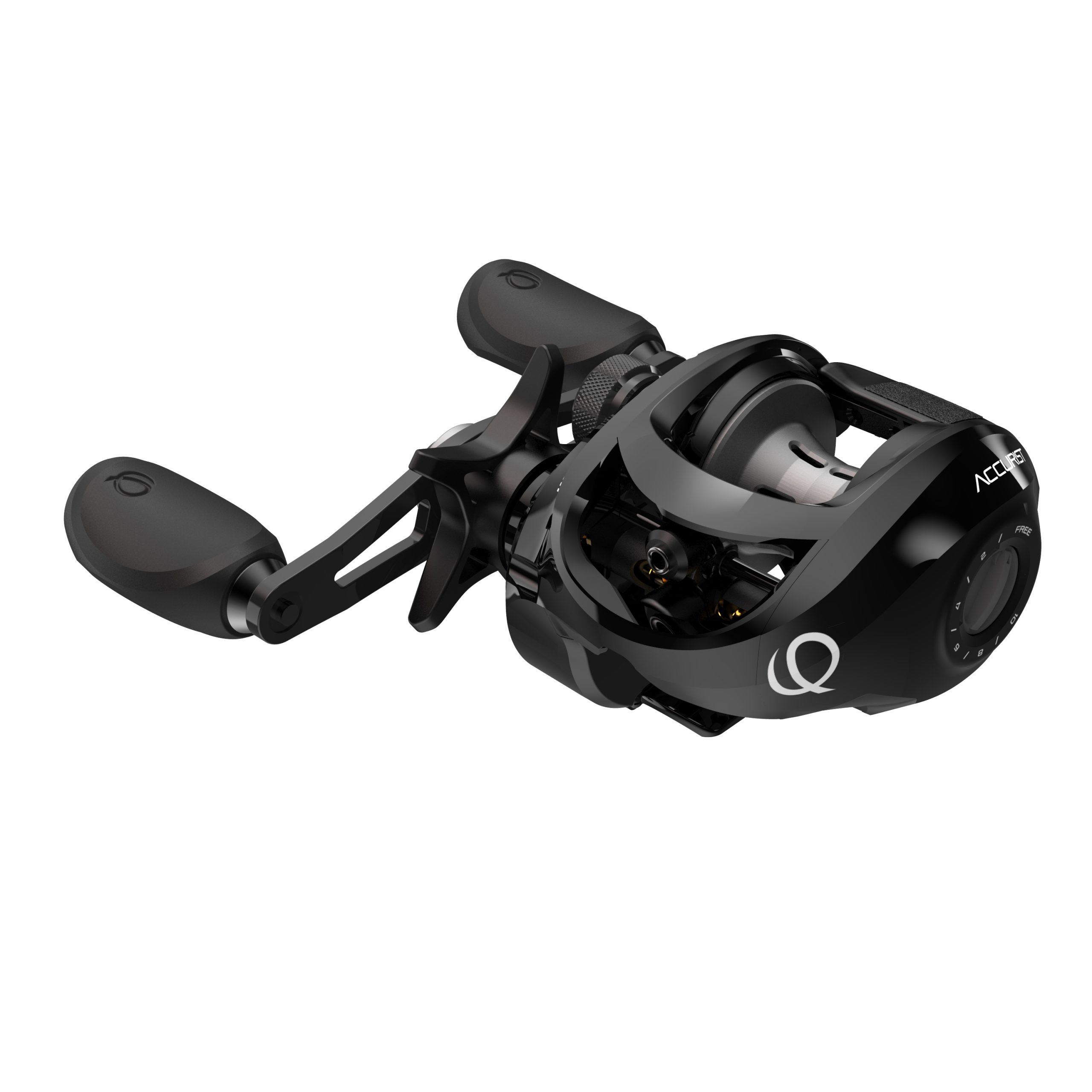 Quantum Accurist Mulinello Da Pesca Spinning Misura 15 - 7 Cuscinetti, Recupero Destro/Sinistro, Frizione Continua, Bianco
