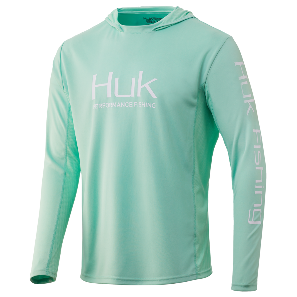 Chemise Huk Icon X Performance Crew - Homme - Taille XL - Bleu - Manches Longues UPF 50+